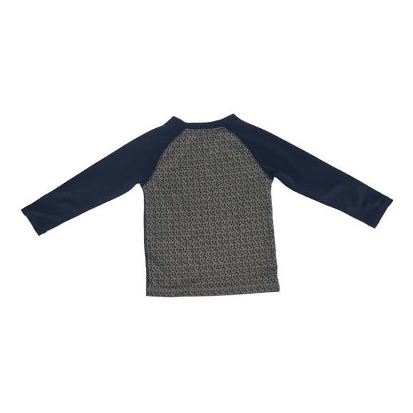 Carter’s Active Gray Blue Dri Fit Geometric Long Sleeve Top Size 4 Kids - Picture 3 of 5